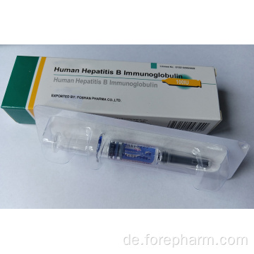 Humaner Hepatitis B Immunglobulin für Virusträger